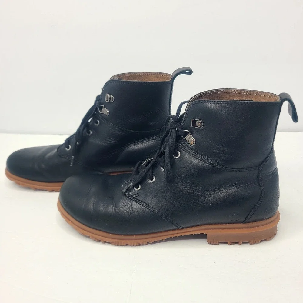 Bogs‎ Women's Chukka Leather Ankle Boots US 10.5 Waterproof Black Lace Up